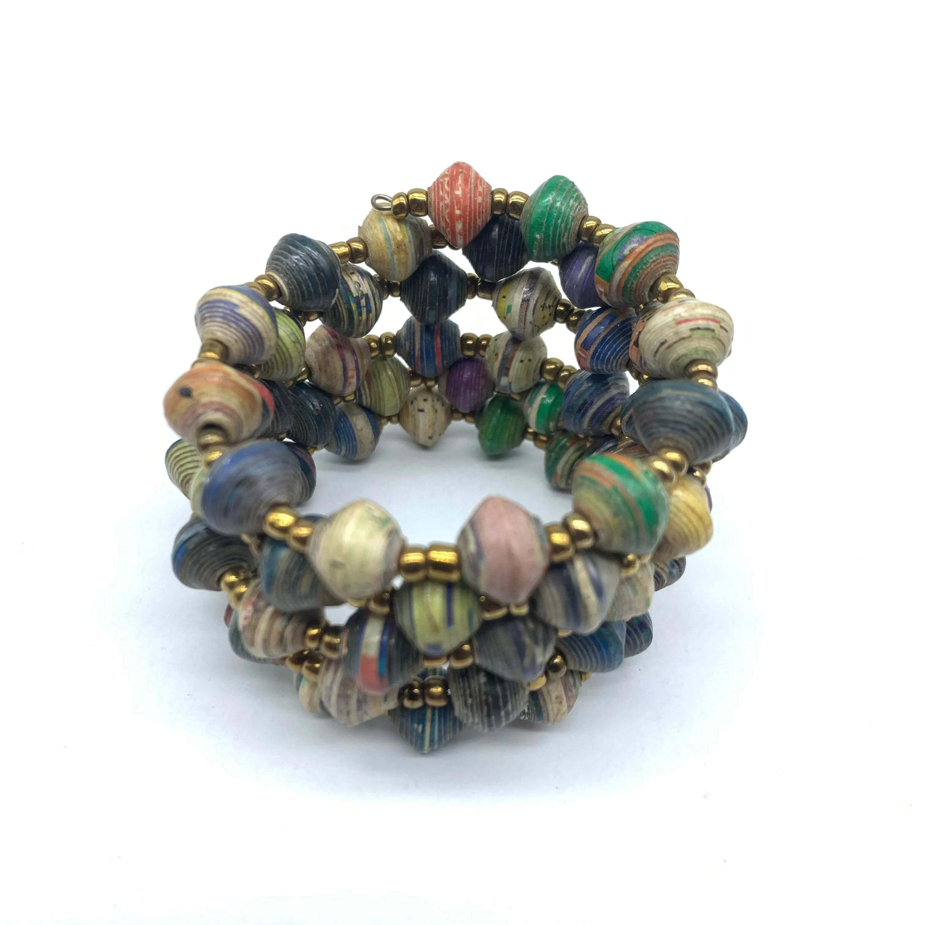 Paper Coil Bracelet-Multi colour 9