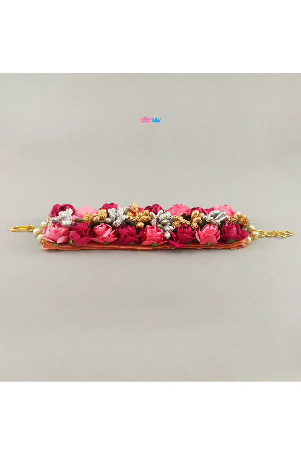 Paper flower multi color bracelet
