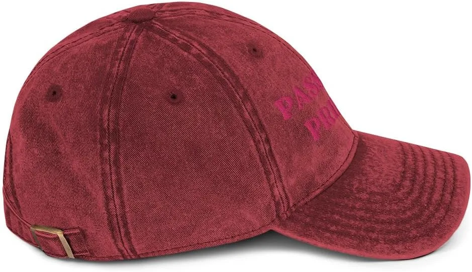 Passenger Princess Vintage Cap Sarcastic Y2k Hat Gift for Her Funny Meme Sarcasm Gift for Friend Women Embroidered Cap