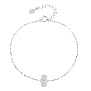 Pave Small Hamsa Bracelet
