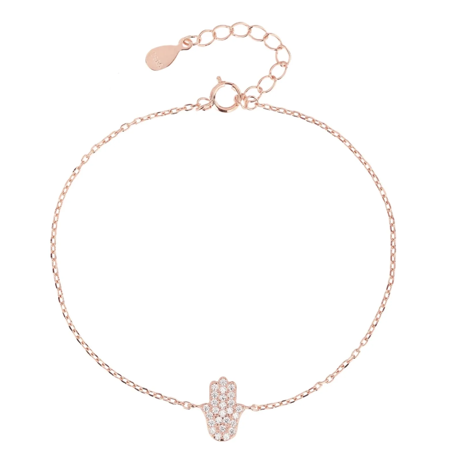 Pave Small Hamsa Bracelet
