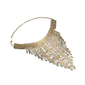 Pre Order:  Exaggerated Ethnic Tassel Clavicle Chain Necklace