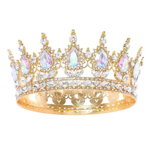 Queen Crown for Women Crystal Tiara for Girl Rhinestone Wedding Headband for Bride Hair Accessories for Costume Birthday Party Prom Gifts