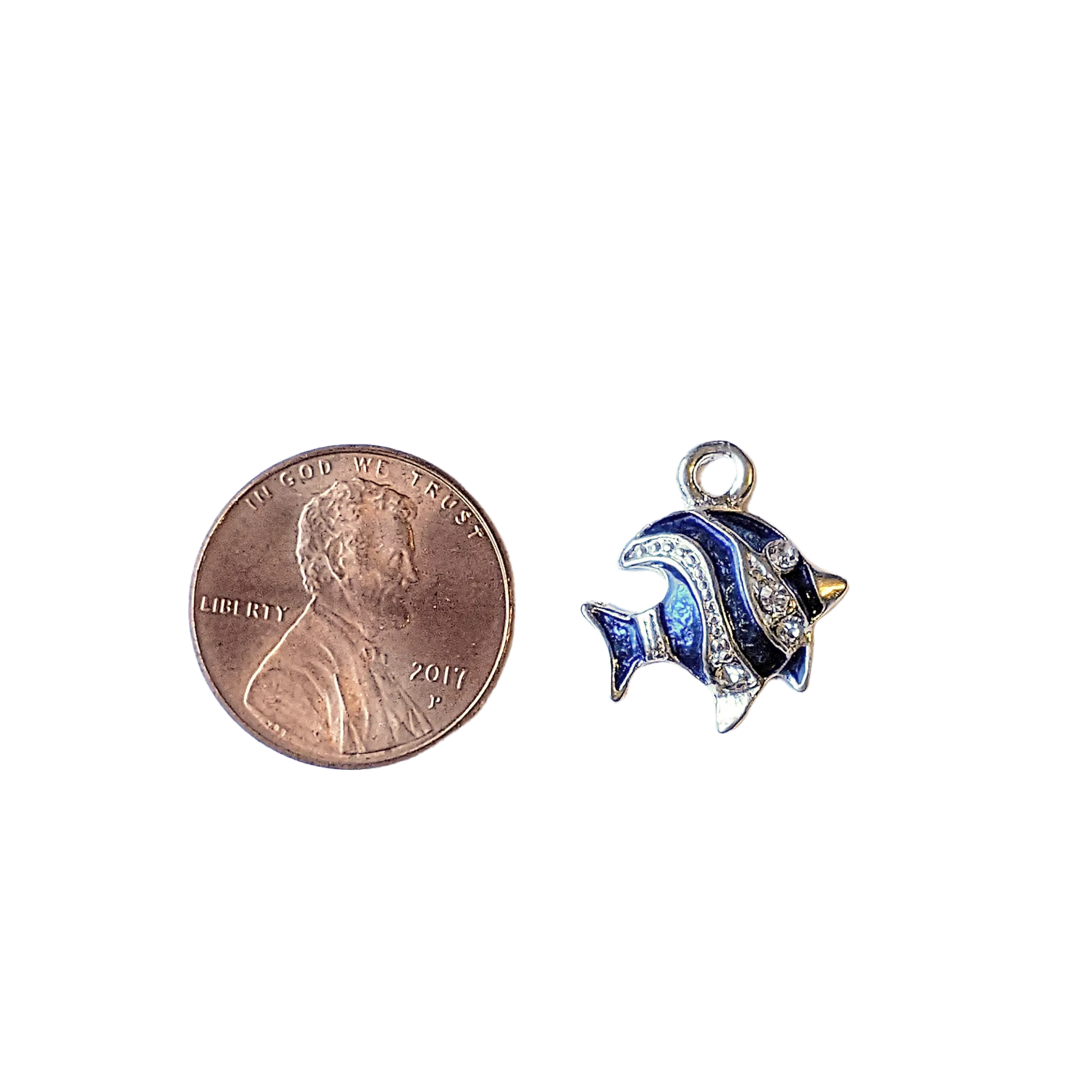 Rhinestone Enamel Tropical Fish Charm