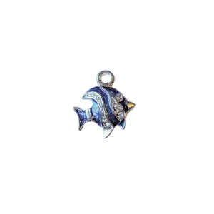 Rhinestone Enamel Tropical Fish Charm