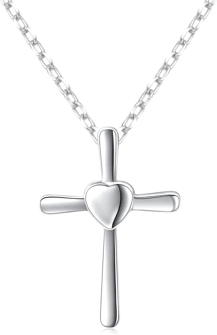 S925 Sterling Silver Small Cross Pendant Necklace Bracelet Earrings
