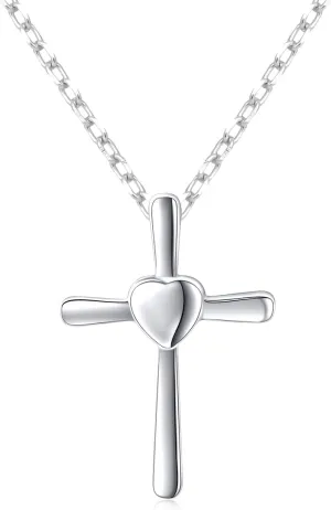 S925 Sterling Silver Small Cross Pendant Necklace Bracelet Earrings