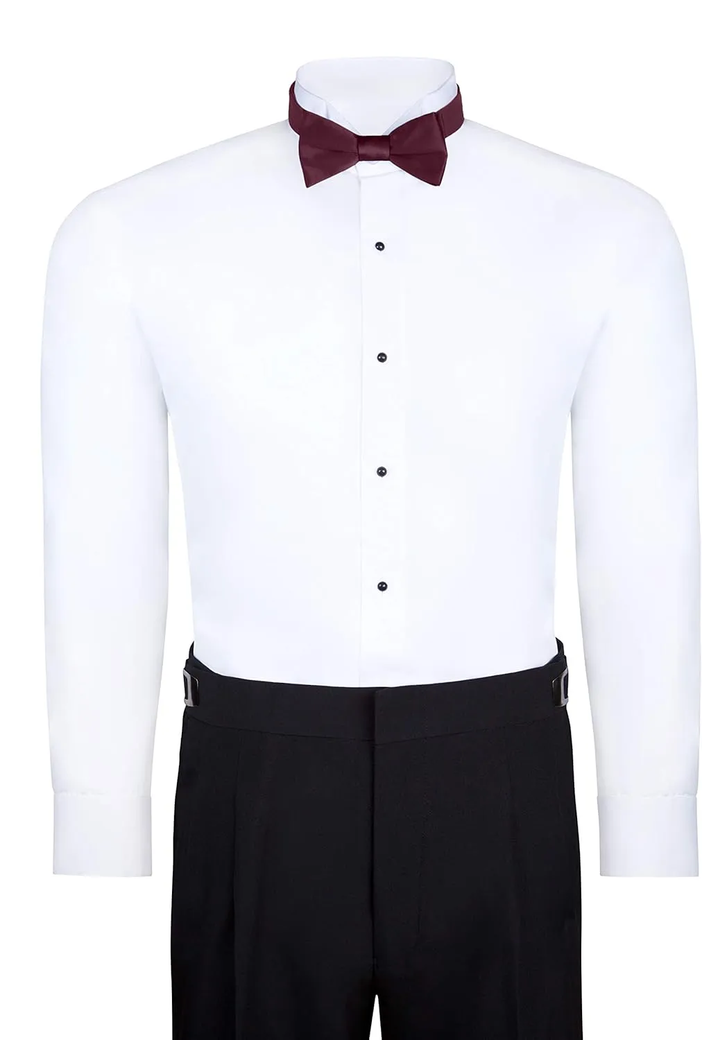 S.H. Churchill & Co. Men's Self-Tie Satin Bow Tie - Faux Silk for Wedding Tuxedo
