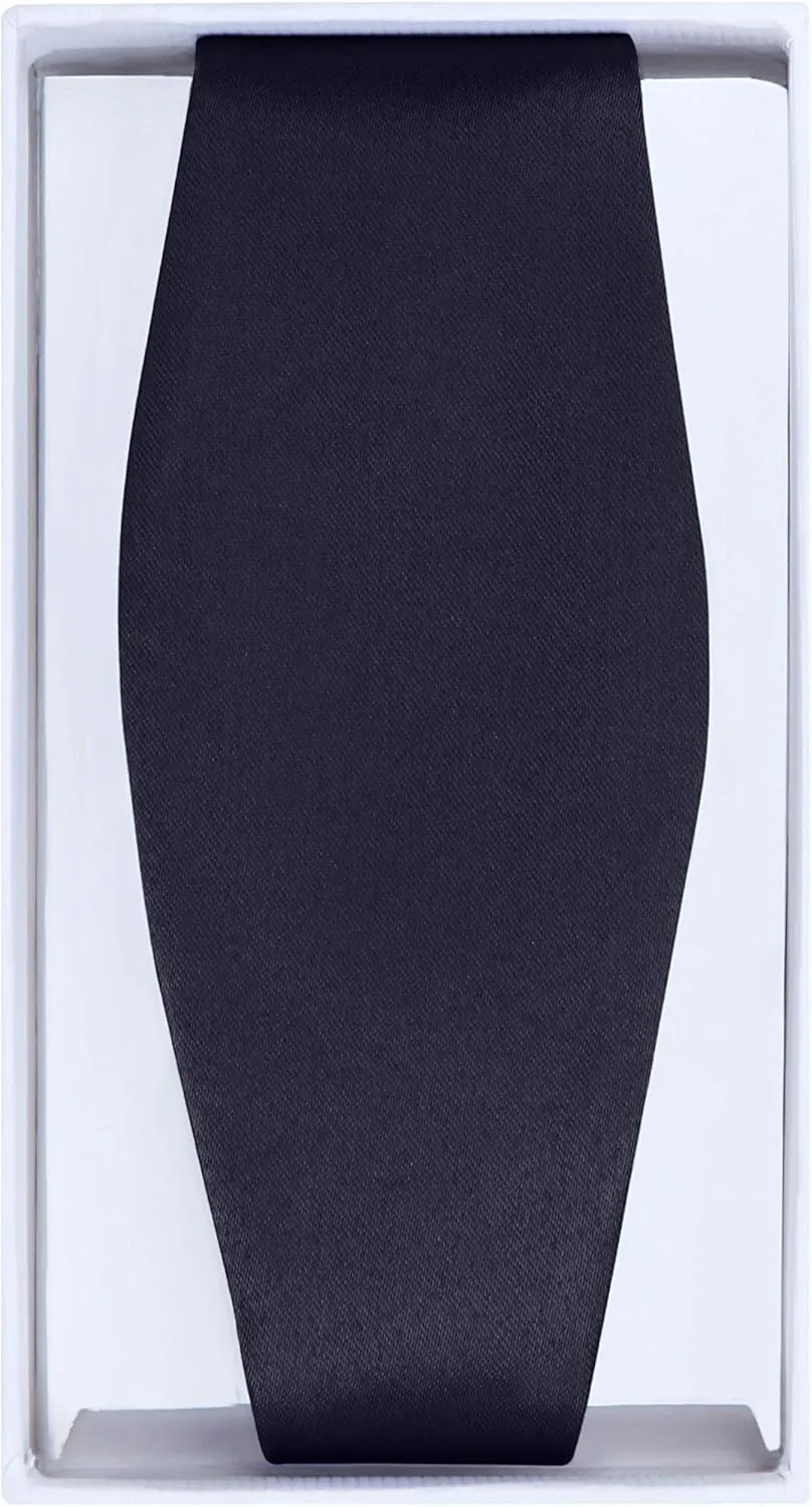 S.H. Churchill & Co. Men's Self-Tie Satin Bow Tie - Faux Silk for Wedding Tuxedo