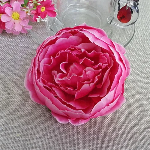 Silk Peony Flower Heads 50 Bulk for DIY Crafts Wedding Decor