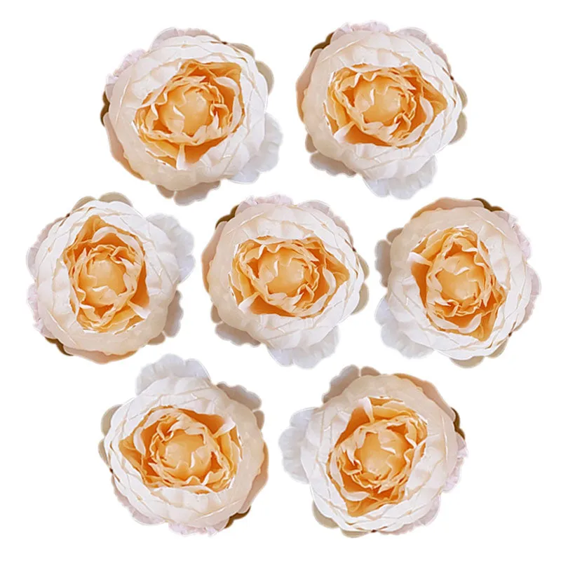 Silk Peony Flower Heads 50 Bulk for DIY Crafts Wedding Decor