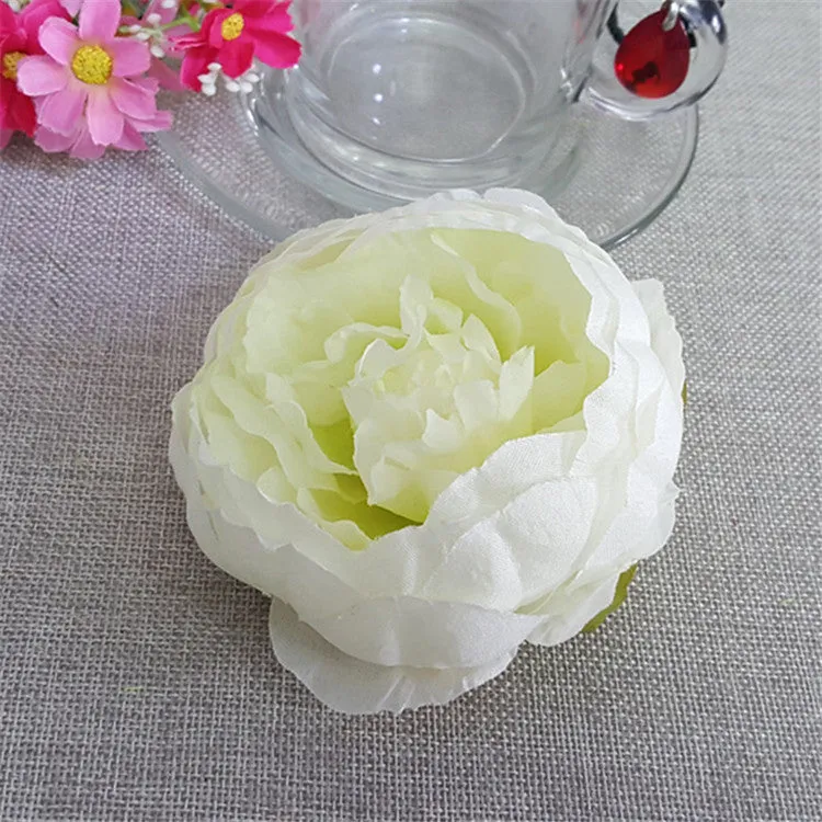 Silk Peony Flower Heads 50 Bulk for DIY Crafts Wedding Decor