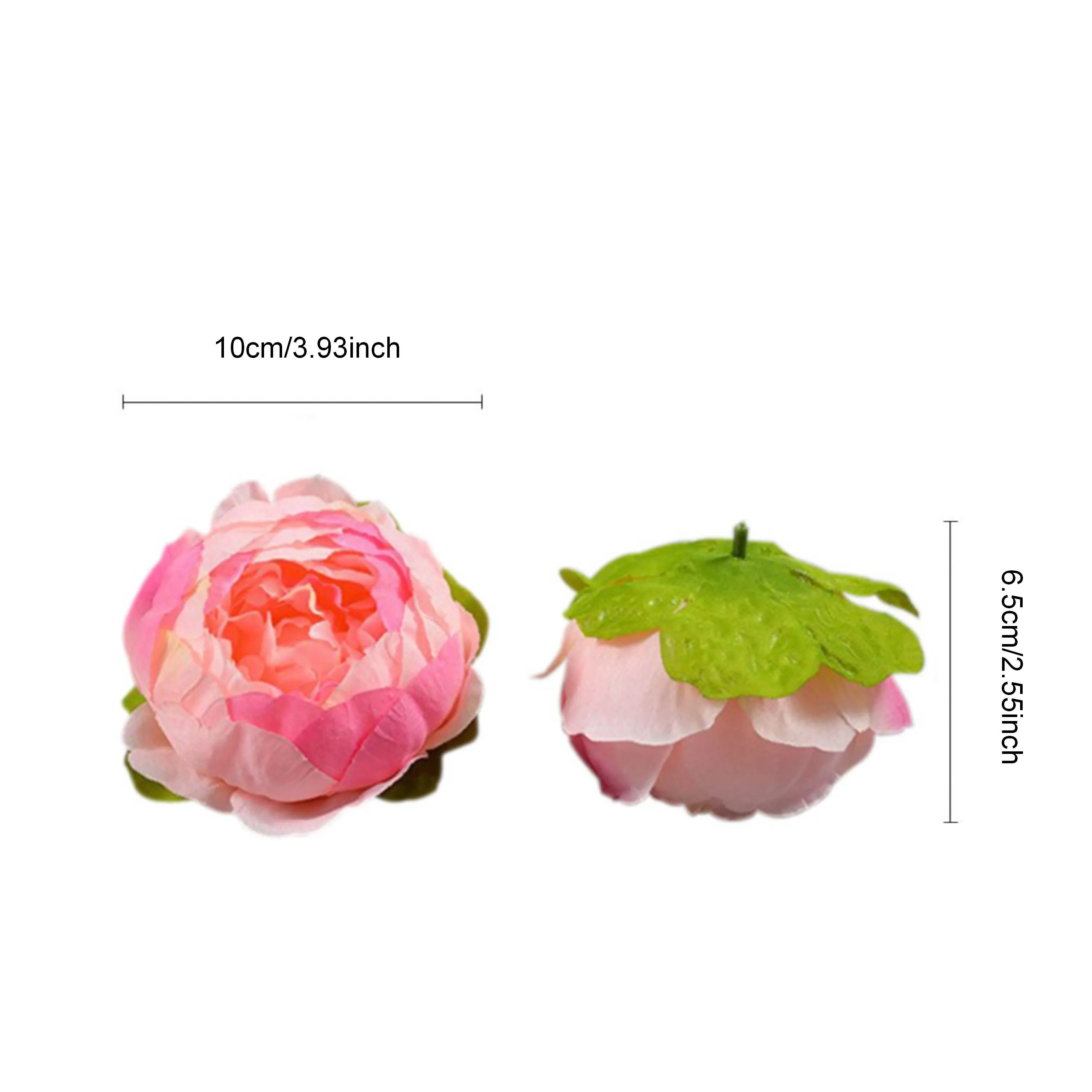 Silk Peony Flower Heads 50 Bulk for DIY Crafts Wedding Decor