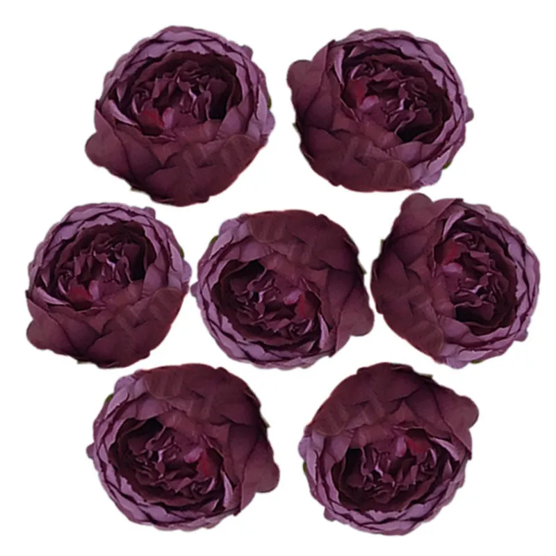 Silk Peony Flower Heads 50 Bulk for DIY Crafts Wedding Decor