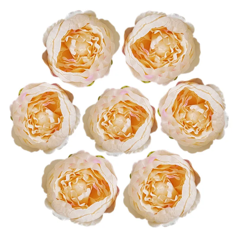 Silk Peony Flower Heads 50 Bulk for DIY Crafts Wedding Decor