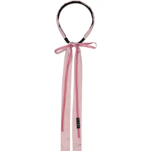 SILK   VELVET RIBBON HEADBAND // Puff Pink