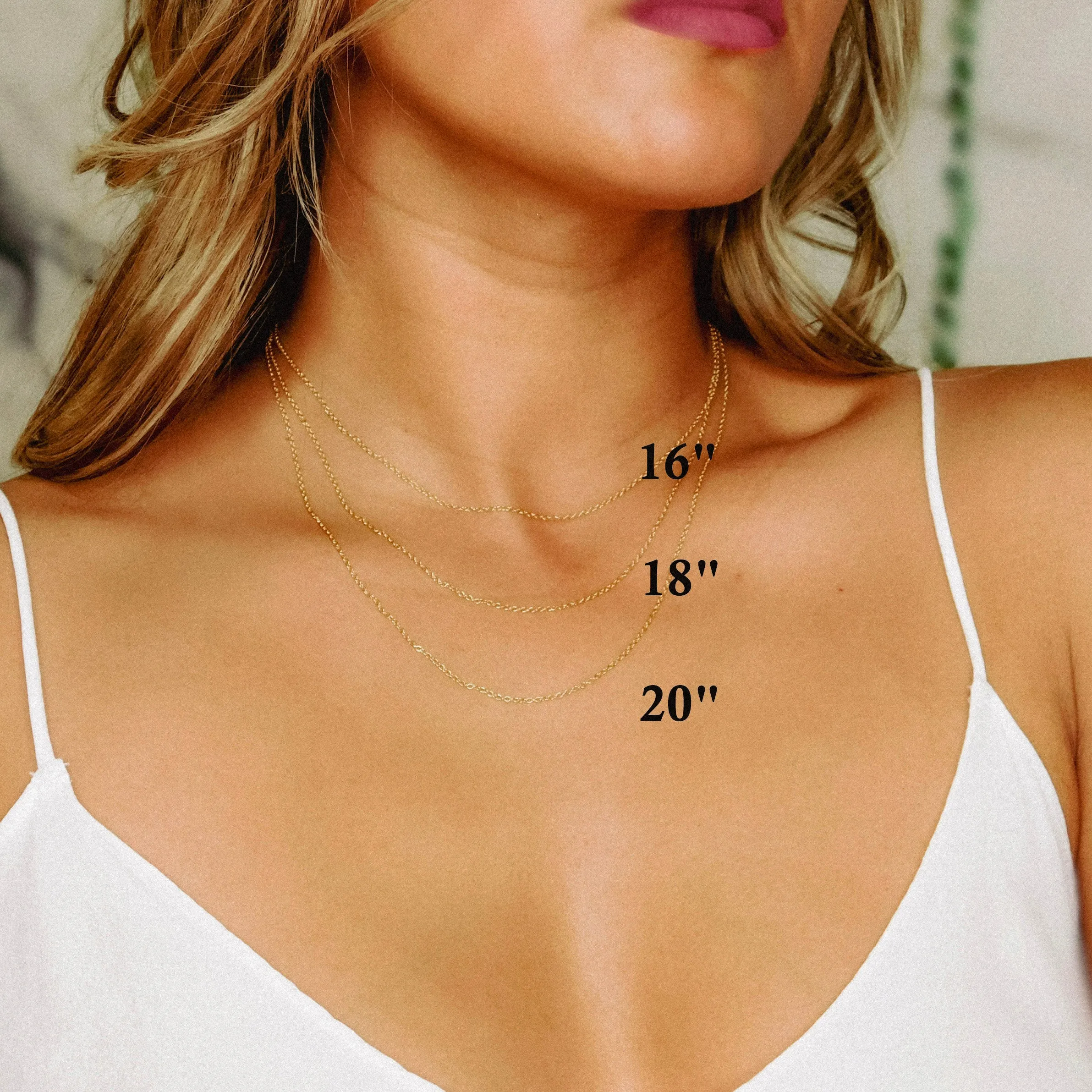 Simple Dainty Chain Necklace