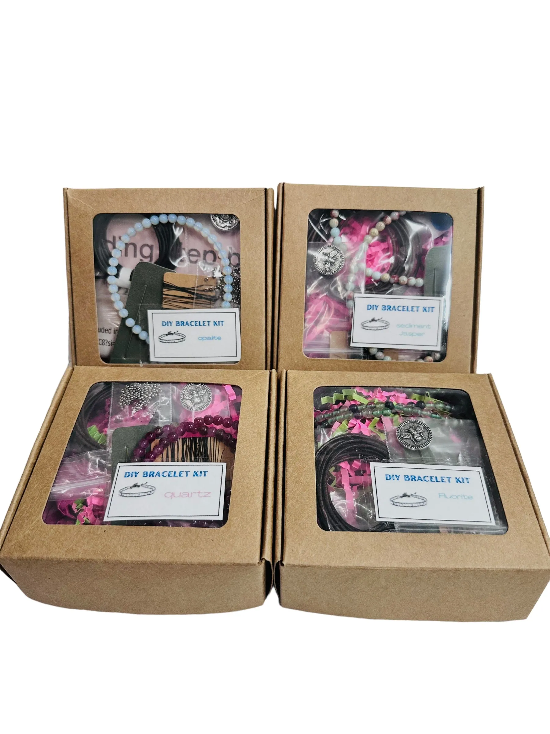Single Wrap Bracelet Kit-DIY kit, Gemstone Bracelet Beading Kit, Beading Kit, DIY