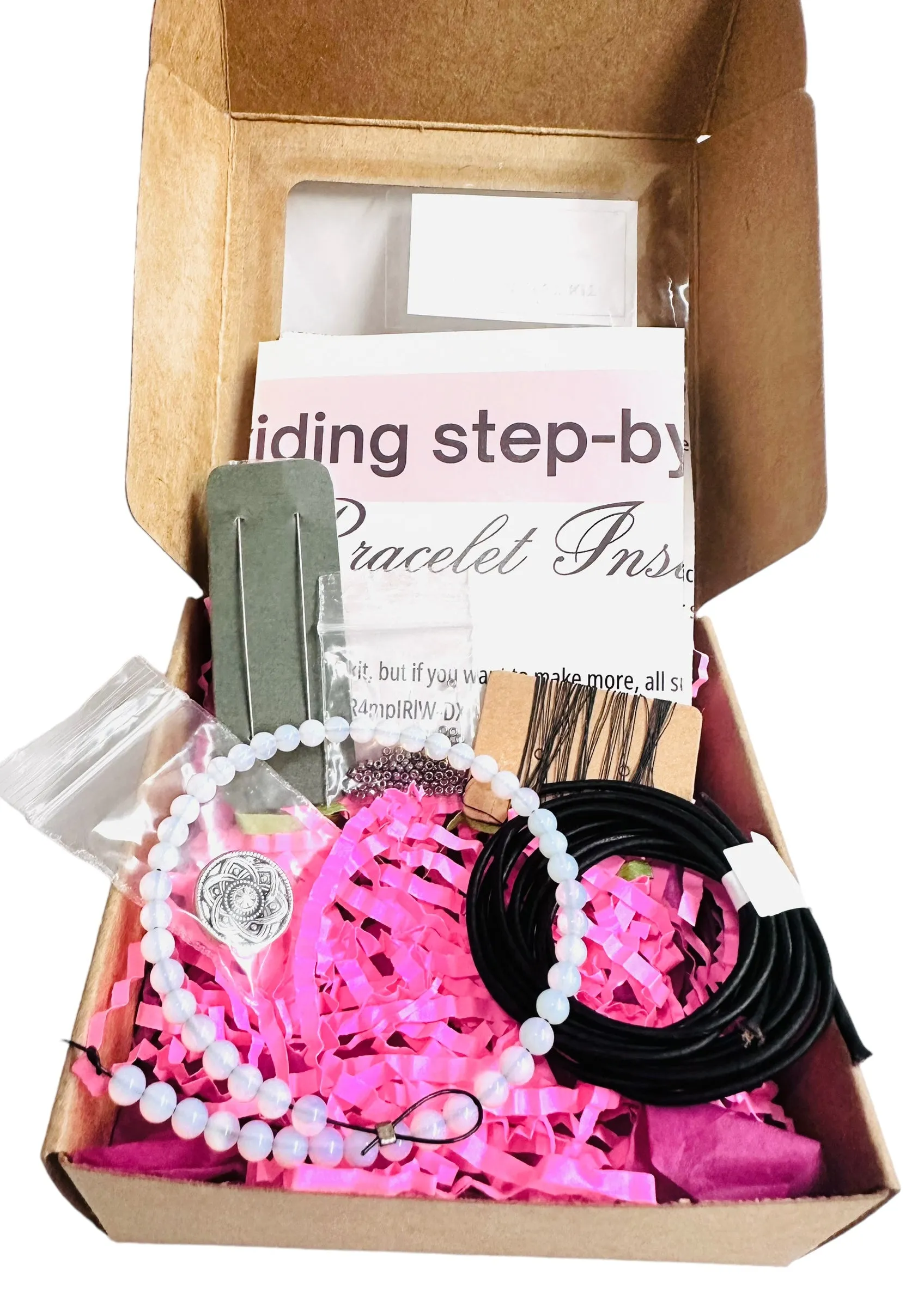 Single Wrap Bracelet Kit-DIY kit, Gemstone Bracelet Beading Kit, Beading Kit, DIY