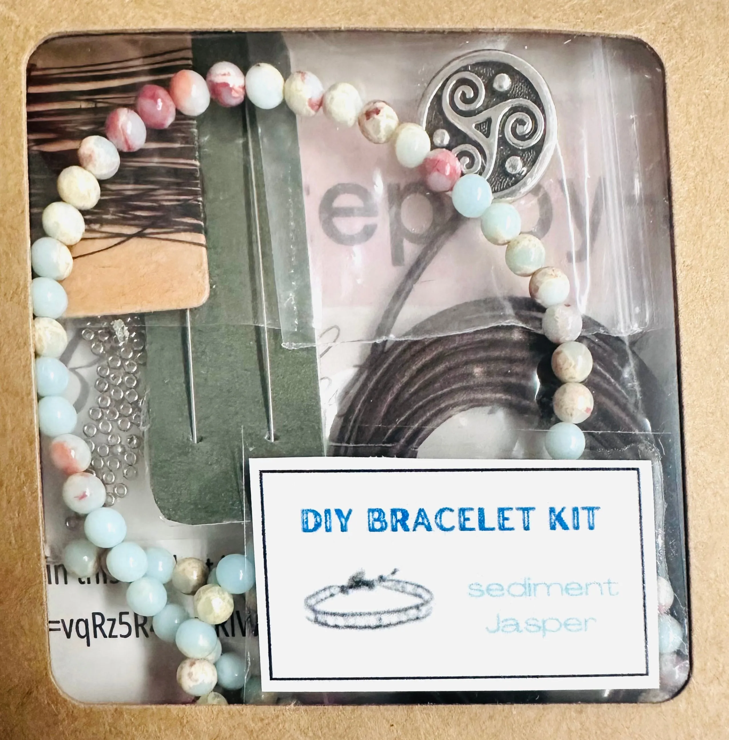 Single Wrap Bracelet Kit-DIY kit, Gemstone Bracelet Beading Kit, Beading Kit, DIY