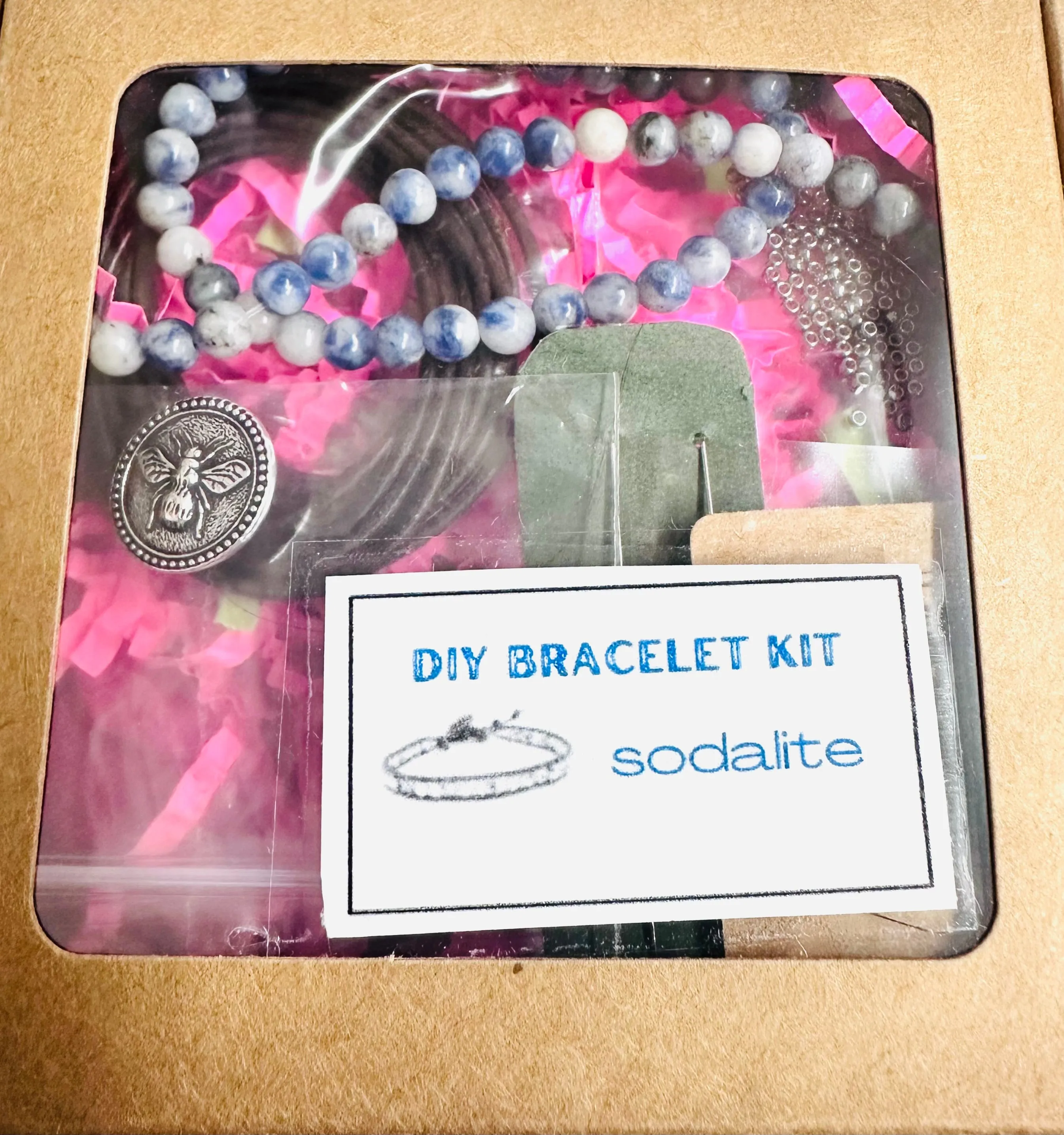 Single Wrap Bracelet Kit-DIY kit, Gemstone Bracelet Beading Kit, Beading Kit, DIY