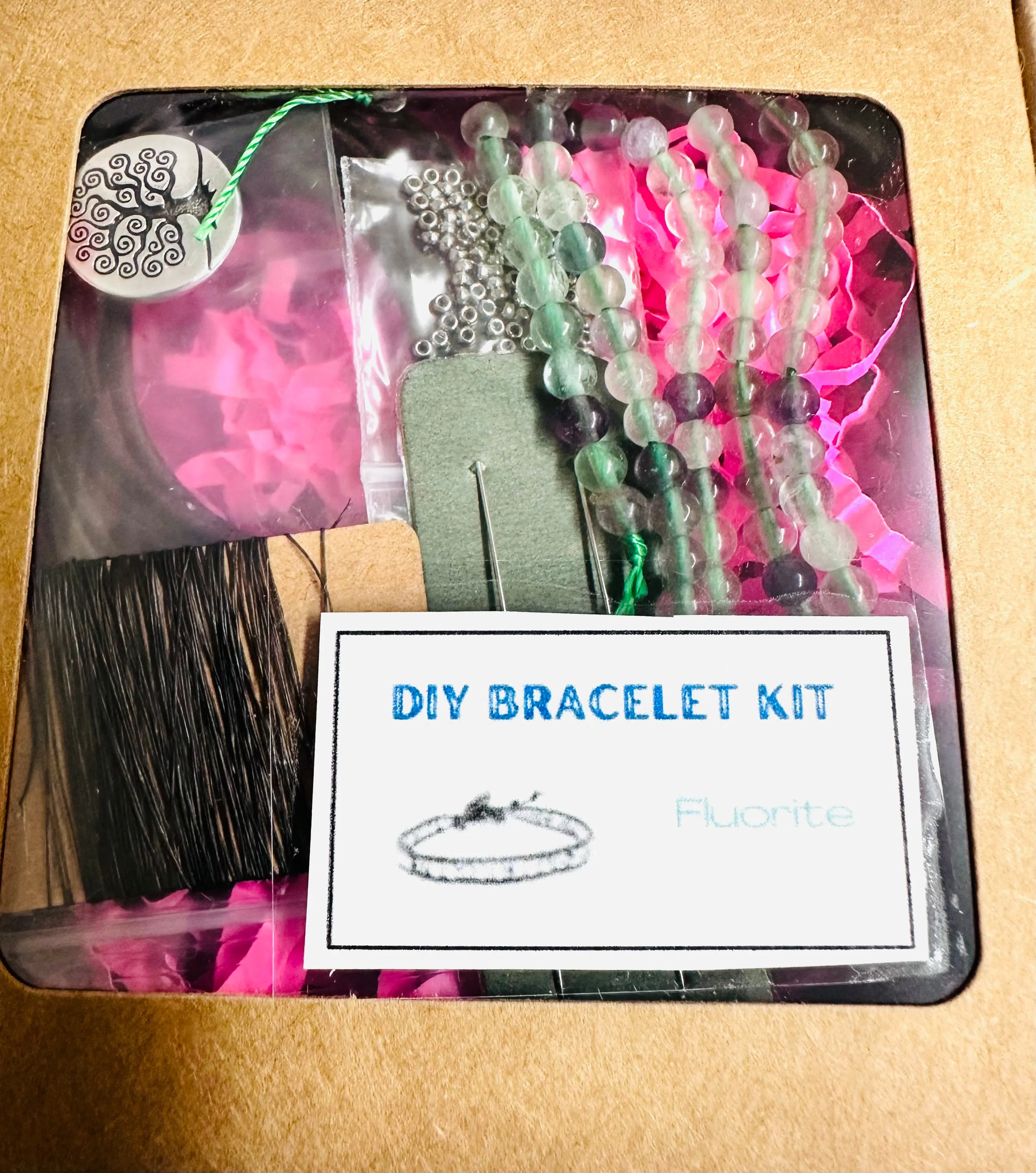 Single Wrap Bracelet Kit-DIY kit, Gemstone Bracelet Beading Kit, Beading Kit, DIY