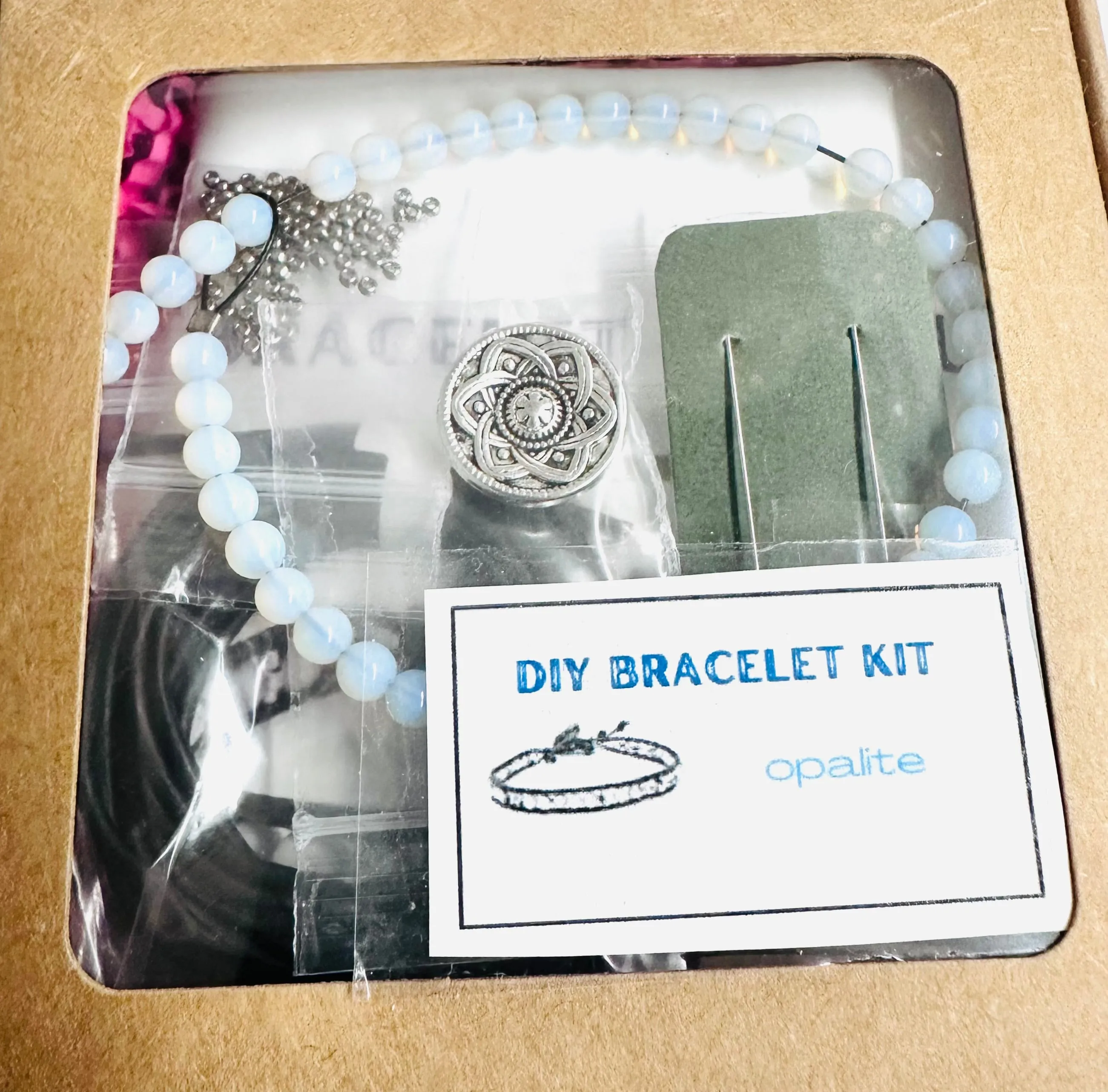 Single Wrap Bracelet Kit-DIY kit, Gemstone Bracelet Beading Kit, Beading Kit, DIY
