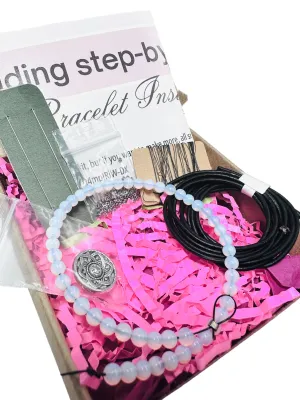 Single Wrap Bracelet Kit-DIY kit, Gemstone Bracelet Beading Kit, Beading Kit, DIY
