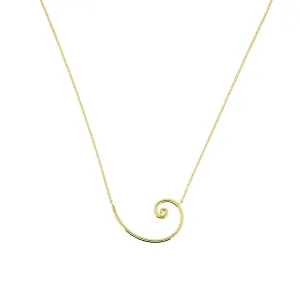 Spiral Necklace in Yellow Gold Vermeil