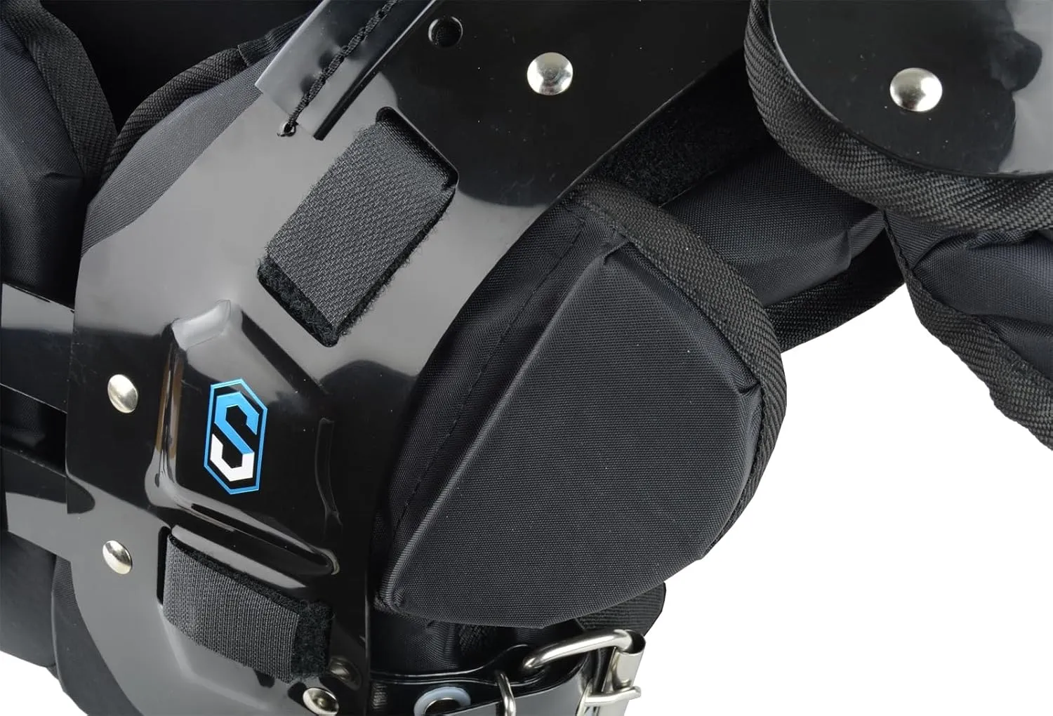 Sports Unlimited Adult Football Shoulder Pads, Mens Shoulder Pads for Football (Stealth/Xcalibur)