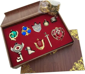 The Legend of Zelda Twilight Princess & Hylian Shield & Master Sword finest collection sets keychain/necklace/jewelry series