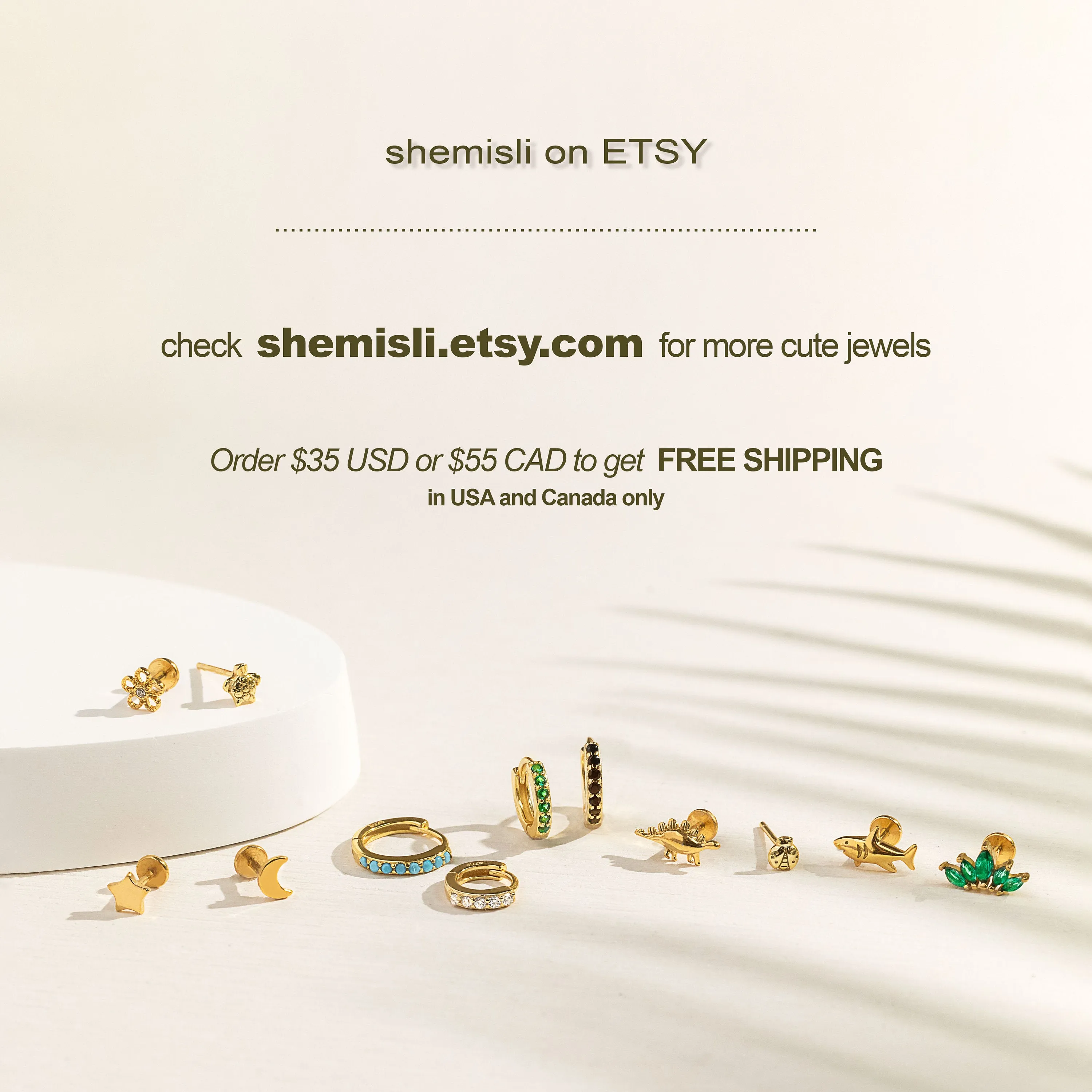 Tiny Emerald Stone Necklace, Unisex, Gold, Silver  (14.5" 2.5") SHEMISLI - SN006