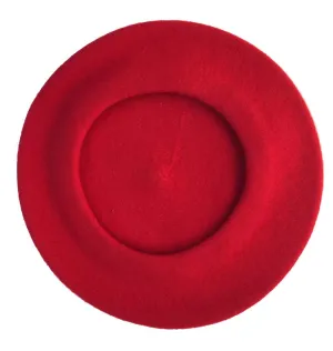 *Traditional 11" French Wool Beret, FQH, Made in Europe
