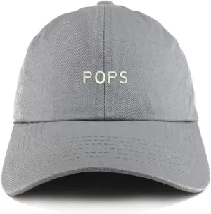 Trendy Apparel Shop Pops Embroidered Solid Adjustable Unstructured Dad Hat
