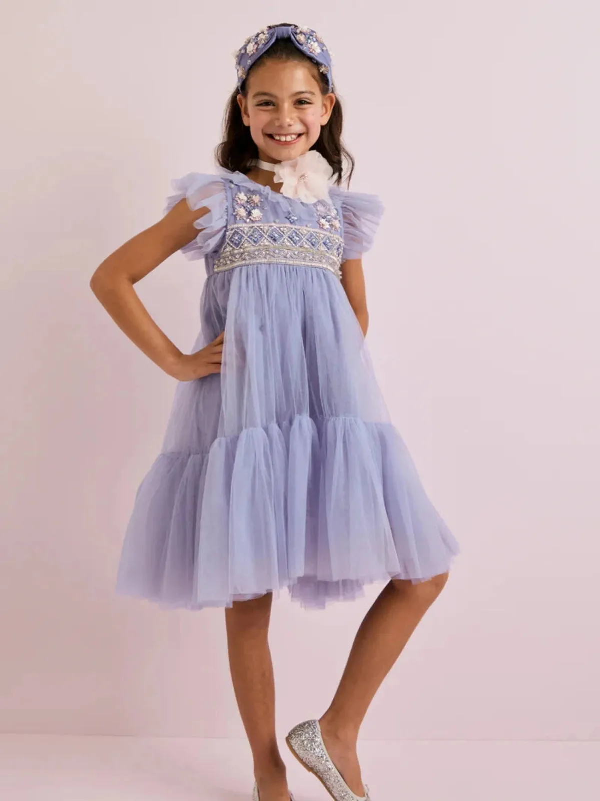 Tutu Du Monde Antoinette Headband - Plume Blue