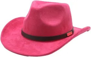 Unisex Suede Fedora Hats Newsboy Cap Suede Panama Hats Wide Brim Fedora for Men Women 2025