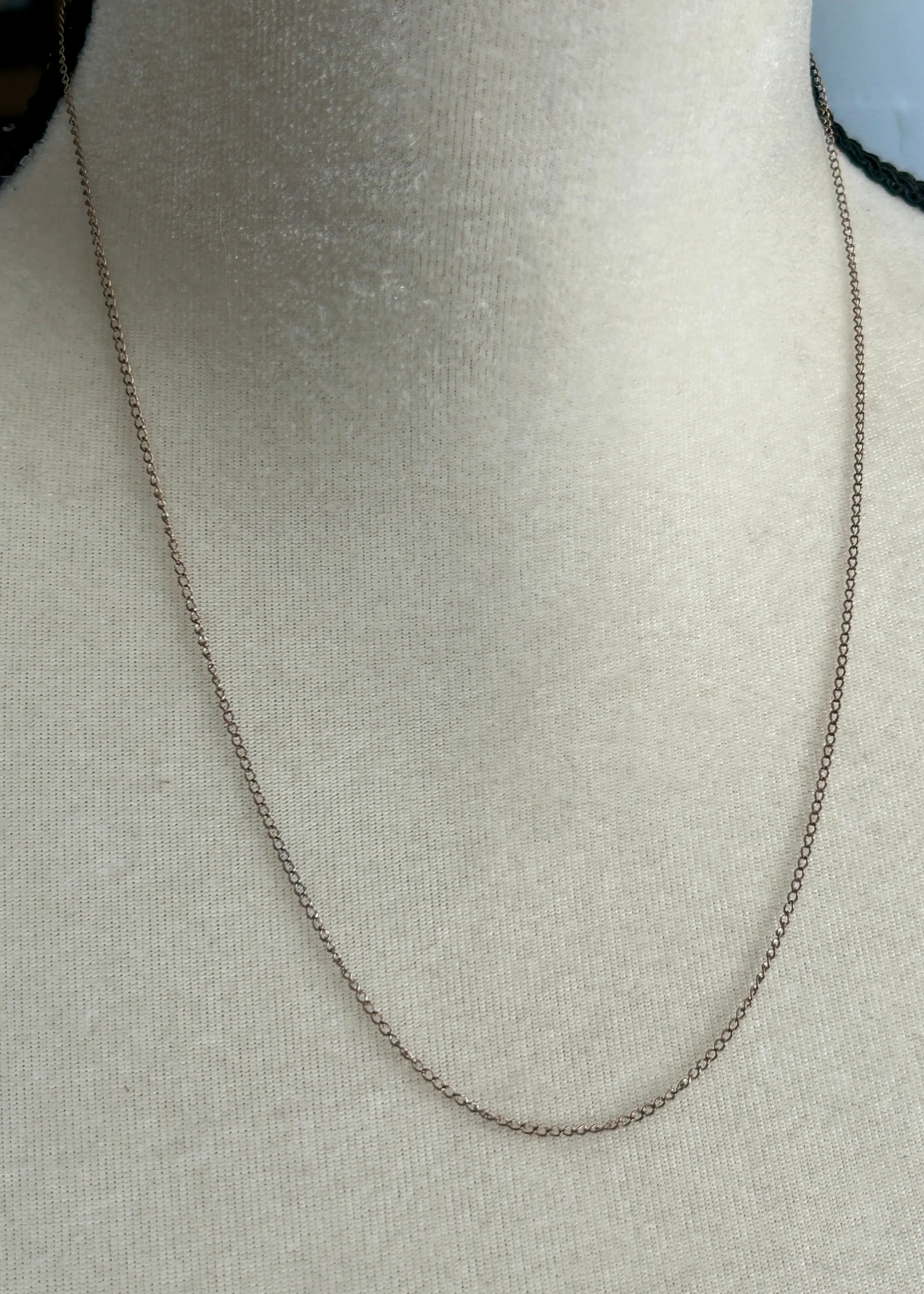Vintage 1/20 12k Gold Filled Chain Link Necklace 20" Long Signed Atlas