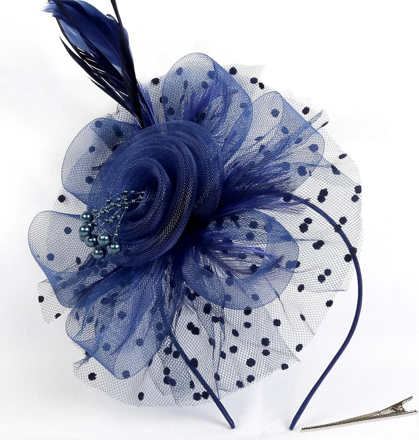 WOVOWOVO Women's Fascinators Hats Fascinators for Women Tea Party Cocktail Wedding Headwear Headband for Women Girls