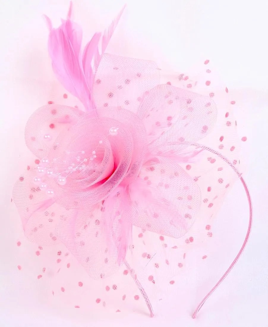 WOVOWOVO Women's Fascinators Hats Fascinators for Women Tea Party Cocktail Wedding Headwear Headband for Women Girls