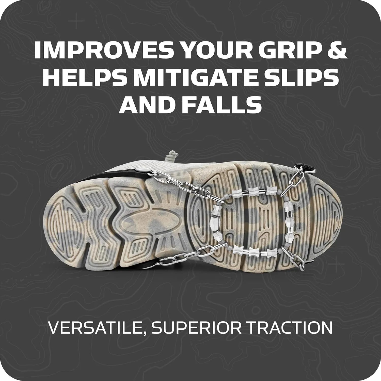 Yaktrax Diamond Go All Surface Traction Cleats for Walking on Ice and Snow